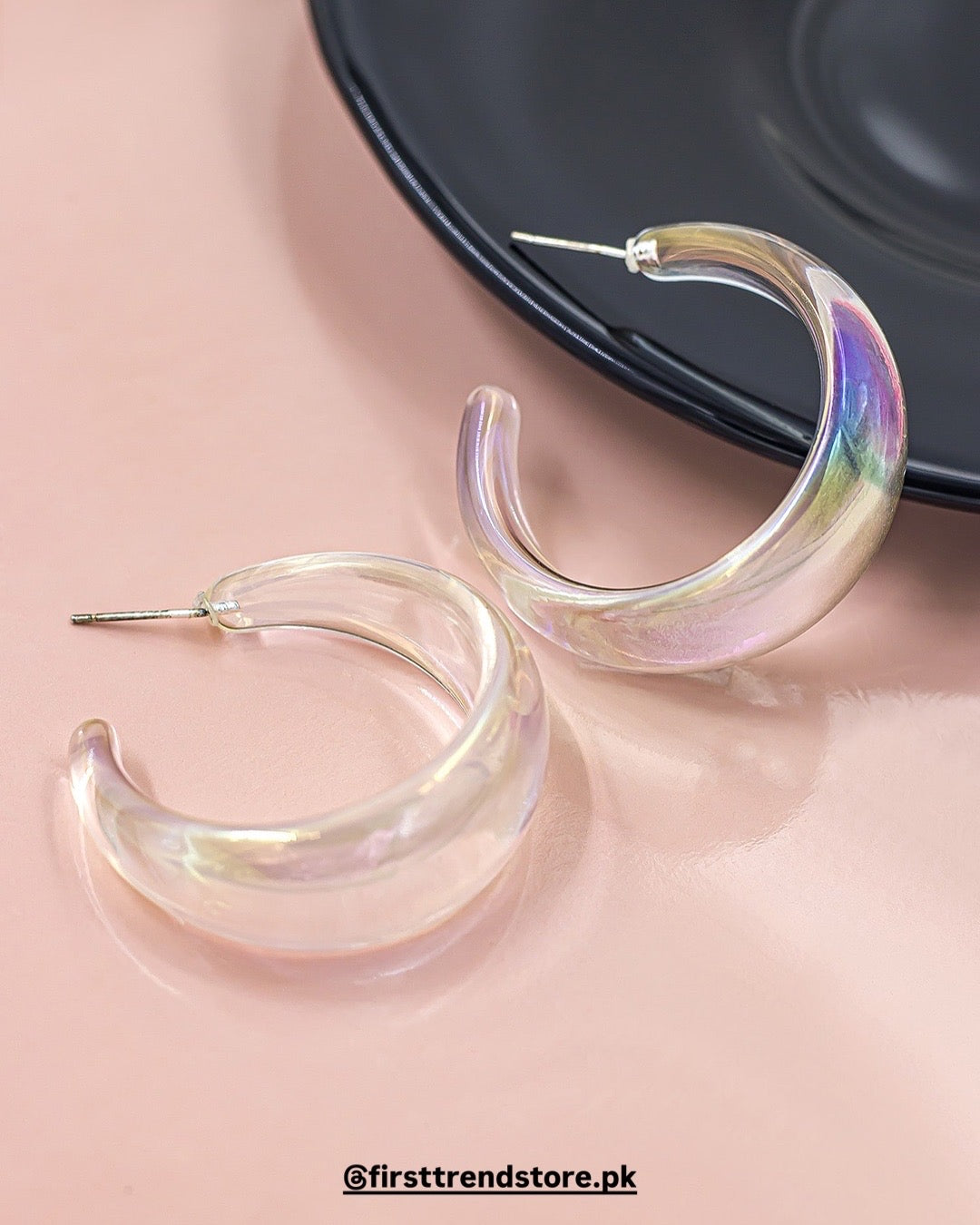 Acrylic Hoops - Earrings