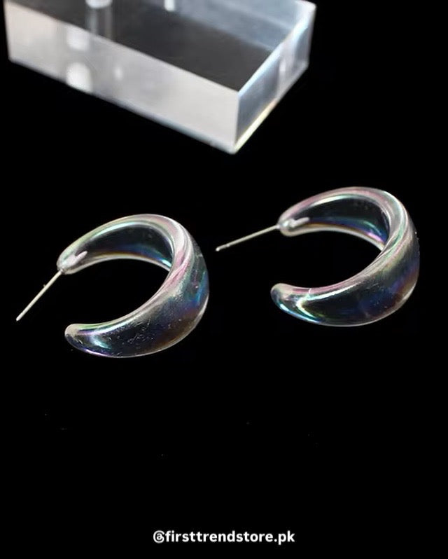 Acrylic Hoops - Earrings